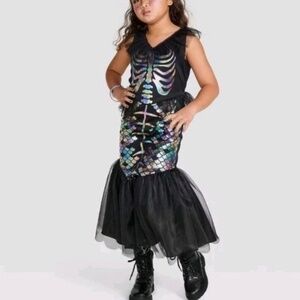 NEW Hyde and Eek Mystical Sea Siren Kids Costume Black and Silver Multi Large